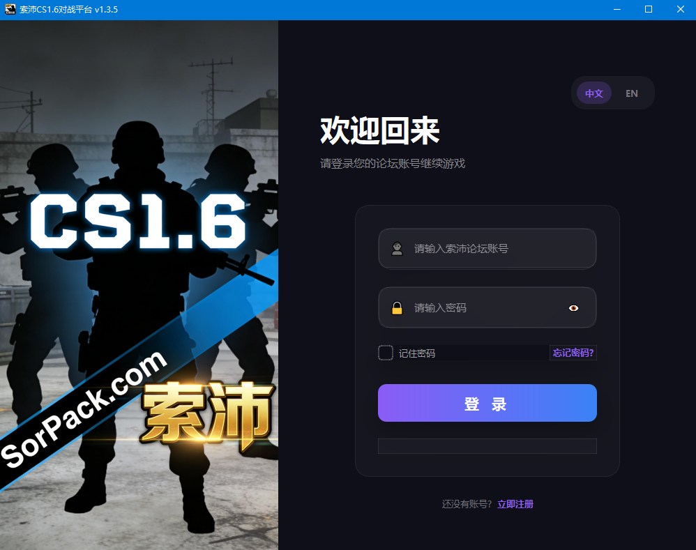 登录器登录界面